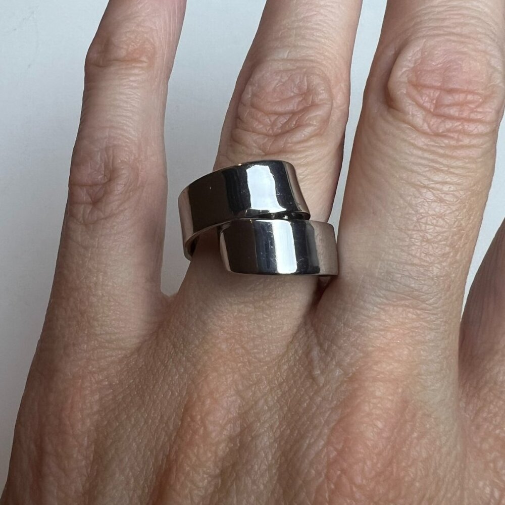 Bcbg Max Azria Double Loop Ring - image 3